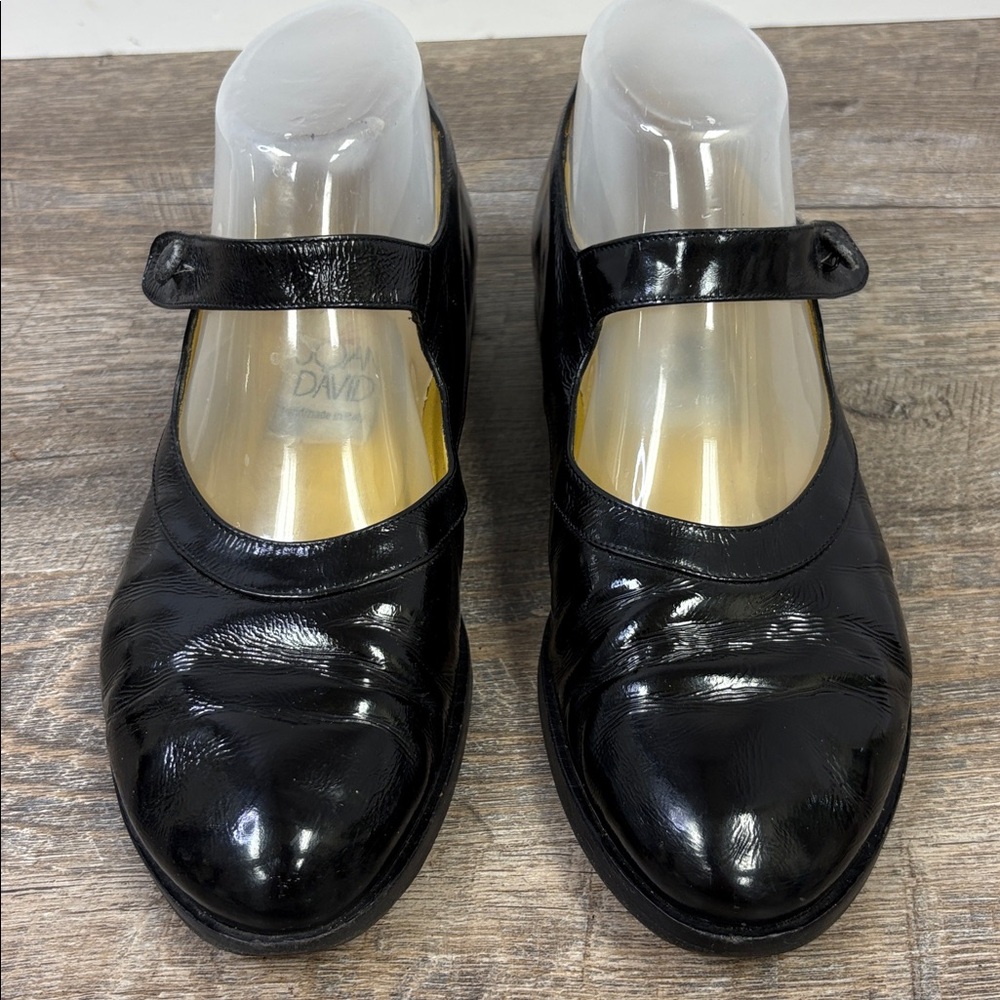 Joan & David Handmade in Italy Black Patent Leather Mary Jane Size 39 (US 8.5–9) - Picture 2 of 14